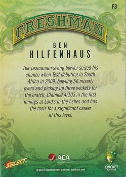 2009-10 Select - Freshman #F3 Ben Hilfenhaus Back