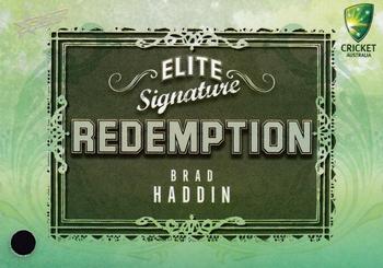 2009-10 Select - Elite Signature Redemption #ESR1 Brad Haddin Front