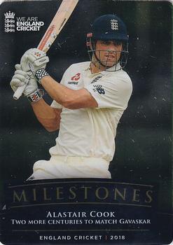 2018 Tap 'N' Play We are England Cricket - Milestones #MS-2 Alastair Cook Front