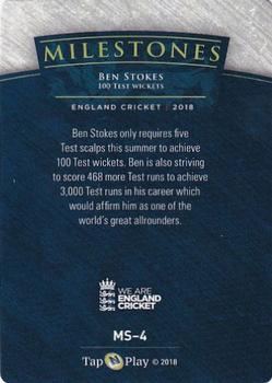 2018 Tap 'N' Play We are England Cricket - Milestones #MS-4 Ben Stokes Back