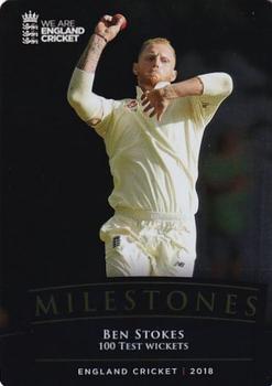2018 Tap 'N' Play We are England Cricket - Milestones #MS-4 Ben Stokes Front