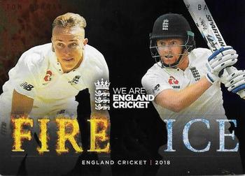 2018 Tap 'N' Play We are England Cricket - Fire & Ice #FI-3 Tom Curran / Jonny Bairstow Front