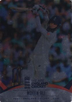 2018 Tap 'N' Play We are England Cricket - Silver Foil #003 Moeen Ali Front