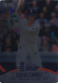 2018 Tap 'N' Play We are England Cricket - Silver Foil #015 Keaton Jennings Front
