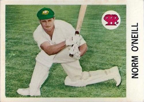 1965 Scanlen's Cricket #3 Norm O'Neill Front