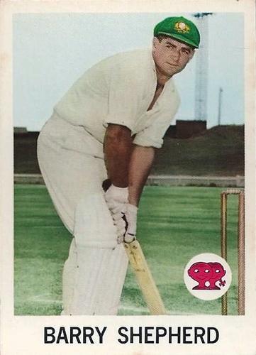 1965 Scanlen's Cricket #4 Barry Shepherd Front