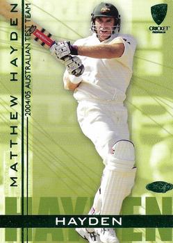 2004-05 Elite Sports Cricket Australia #04 Matthew Hayden Front
