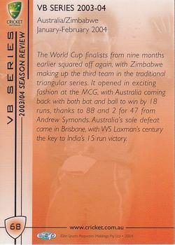 2004-05 Elite Sports Cricket Australia #68 Andrew Symonds Back