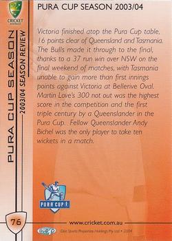 2004-05 Elite Sports Cricket Australia #76 Andy Bichel Back