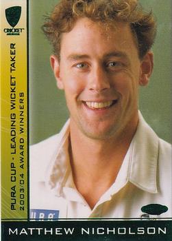 2004-05 Elite Sports Cricket Australia #87 Matthew Nicholson Front