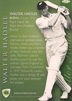 2004-05 Elite Sports Cricket Australia #95 Walter Hadlee Back
