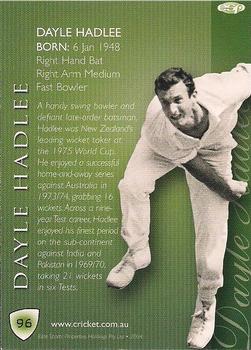 2004-05 Elite Sports Cricket Australia #96 Dayle Hadlee Back