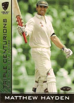 2004-05 Elite Sports Cricket Australia - Triple Centurions #TC1 Matthew Hayden Front
