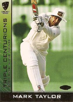 2004-05 Elite Sports Cricket Australia - Triple Centurions #TC3 Mark Taylor Front