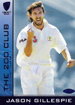 2004-05 Elite Sports Cricket Australia - The 200 Club #200C11 Jason Gillespie Front
