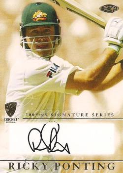 2004-05 Elite Sports Cricket Australia - Signature Series #NNO Ricky Ponting Front