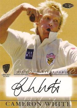 2004-05 Elite Sports Cricket Australia - Signature Series #NNO Cameron White Front