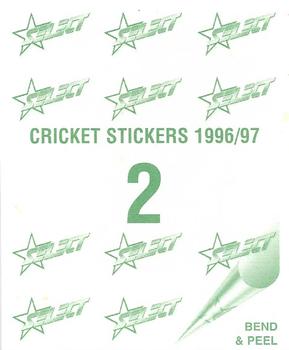 1996-97 Select Stickers #2 Ian Healy Back