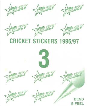 1996-97 Select Stickers #3 Shane Warne Back