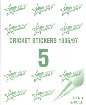 1996-97 Select Stickers #5 Steve Waugh Back