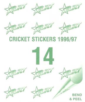 1996-97 Select Stickers #14 Ian Healy Back