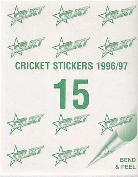 1996-97 Select Stickers #15 Brendon Julian Back