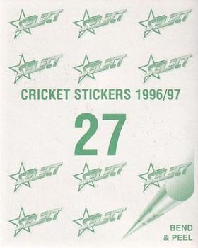 1996-97 Select Stickers #27 Mark Waugh Back