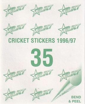 1996-97 Select Stickers #35 Ijaz Ahmed Back