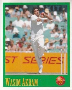 1996-97 Select Stickers #36 Wasim Akram Front