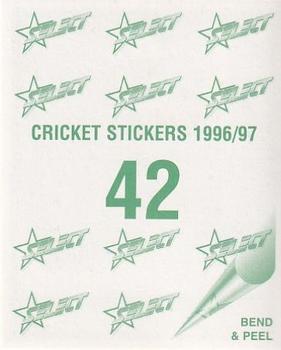 1996-97 Select Stickers #42 Asif Mujtaba Back
