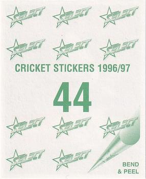 1996-97 Select Stickers #44 Waqar Younis Back