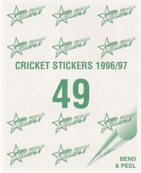 1996-97 Select Stickers #49 Ian Bishop Back