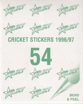1996-97 Select Stickers #54 Carl Hooper Back