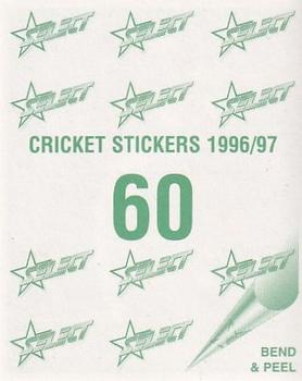 1996-97 Select Stickers #60 Jamie Brayshaw Back