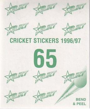 1996-97 Select Stickers #65 Ben Johnson Back