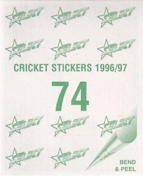 1996-97 Select Stickers #74 Sean Cary Back