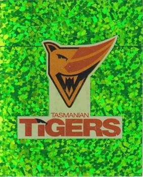 1996-97 Select Stickers #90 Tasmanian Tigers Logo Front