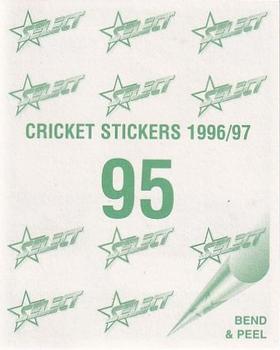 1996-97 Select Stickers #95 Mark Ridgway Back