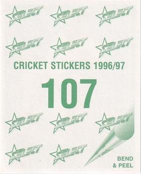 1996-97 Select Stickers #107 David Saker Back