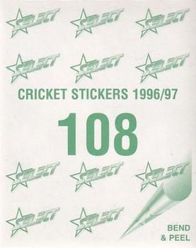 1996-97 Select Stickers #108 Graeme Vimpani Back