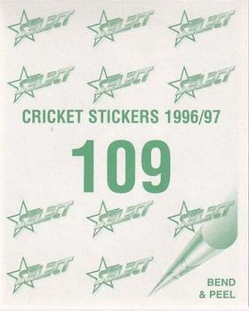 1996-97 Select Stickers #109 Brad Williams Back