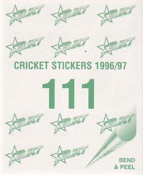 1996-97 Select Stickers #111 Simon Cook Back