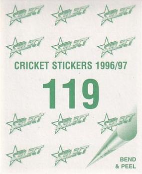 1996-97 Select Stickers #119 Kevin Roberts Back