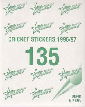 1996-97 Select Stickers #135 Dirk Tazelaar Back