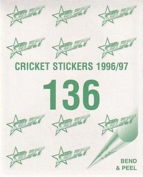 1996-97 Select Stickers #136 Jeremy Allen Back
