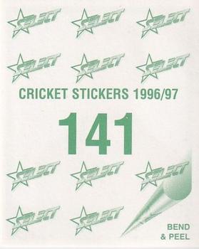 1996-97 Select Stickers #141 Brad Haddin Back