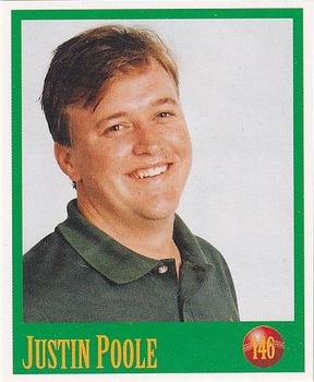 1996-97 Select Stickers #146 Justin Poole Front