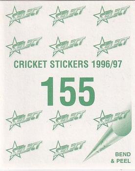 1996-97 Select Stickers #155 Shane Warne Back