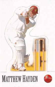 1996-97 Select Stickers - Stand-ups #11 Matthew Hayden Front