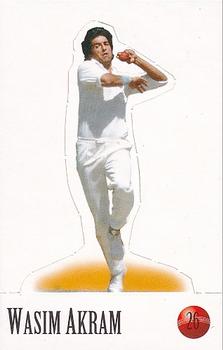 1996-97 Select Stickers - Stand-ups #26 Wasim Akram Front